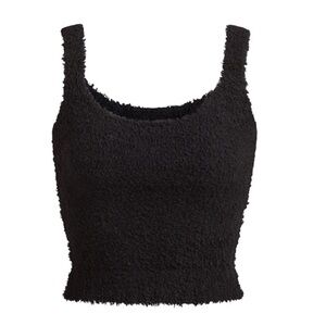 Skims Cozy Knit Tank Onyx Black, NWT